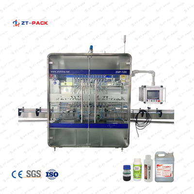 14 Head Pesticide Filling Machine 100-10000ml Fertilizer