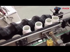 L'autocollant SS304 automatique collent la colle froide pour la bouteille d'huile en plastique au vinaigre de sauce de soja de bouteille en verre Labeli