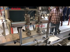 Machine de remplissage d'huile comestible de jerrycan de tambour de 5-30 kg par poids net avec machine de capsulage et d'étiquetage